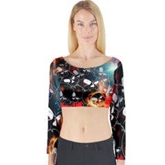 Long Sleeve Crop Top (tight Fit)