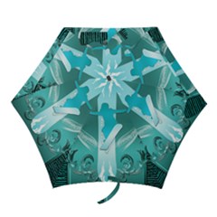 Snowboarder With Snowboard Mini Folding Umbrellas