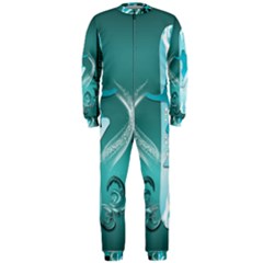 Snowboarder With Snowboard Onepiece Jumpsuit (men)  by FantasyWorld7