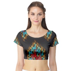 Short Sleeve Crop Top (tight Fit)