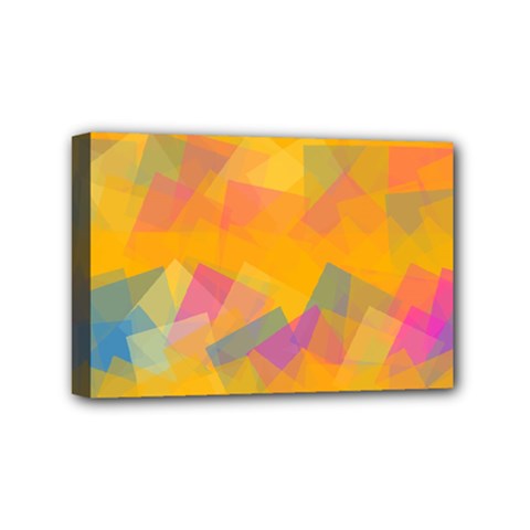 Fading Squares Mini Canvas 6  X 4  (stretched)