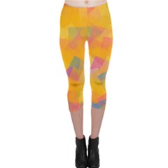 Fading Squares Capri Leggings