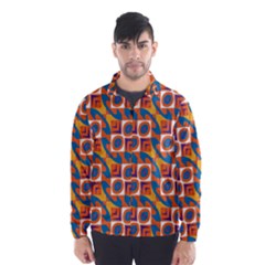 Squares And Other Shapes Pattern Wind Breaker (men)