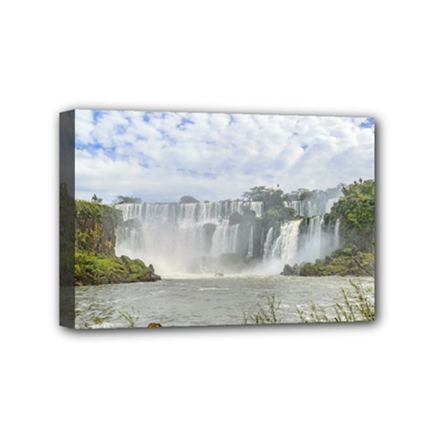 Waterfalls Landscape At Iguazu Park Mini Canvas 6  X 4 