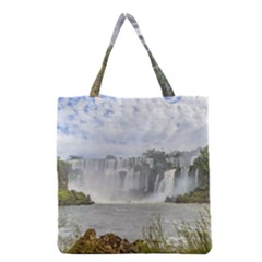 Waterfalls Landscape At Iguazu Park Grocery Tote Bags