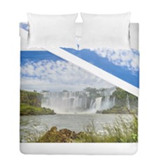 Waterfalls Landscape At Iguazu Park Duvet Cover (twin Size)