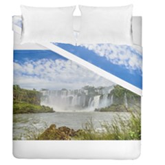 Waterfalls Landscape At Iguazu Park Duvet Cover (full/queen Size)