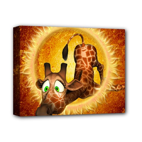 I m Waiting For You, Cute Giraffe Deluxe Canvas 14  X 11 