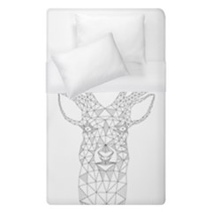 Modern Geometric Christmas Deer Illustration Duvet Cover Single Side (single Size)