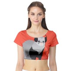 Short Sleeve Crop Top (tight Fit)