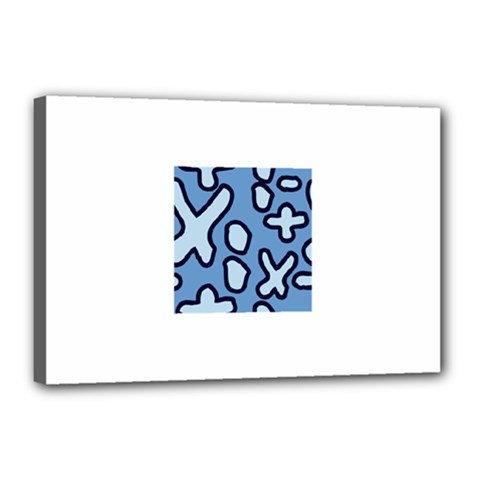 Blue Maths Signs Canvas 18  X 12 