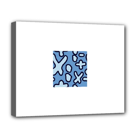 Blue Maths Signs Deluxe Canvas 20  X 16  