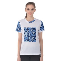 Blue Maths Signs Women s Cotton Tees