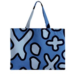 Blue Maths Signs Zipper Tiny Tote Bags