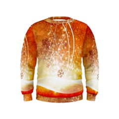 Wonderful Christmas Design With Snowflakes  Boys  Sweatshirts