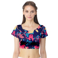 Short Sleeve Crop Top (tight Fit)