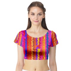 Short Sleeve Crop Top (tight Fit)