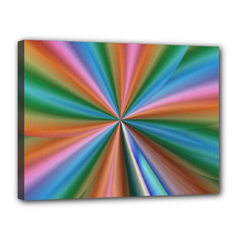 Abstract Rainbow Canvas 16  X 12 