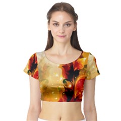 Short Sleeve Crop Top (tight Fit)