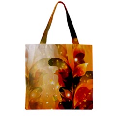 Awesome Colorful, Glowing Leaves  Zipper Grocery Tote Bags