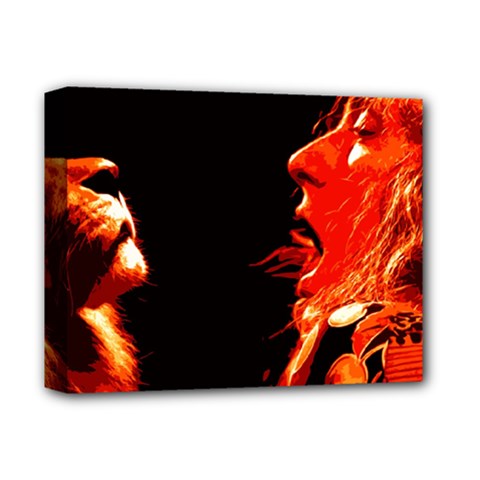 Robert And The Lion Deluxe Canvas 14  X 11 