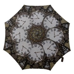 Steampunk, Awesome Clocks With Gears, Can You See The Cute Gescko Hook Handle Umbrellas (medium)