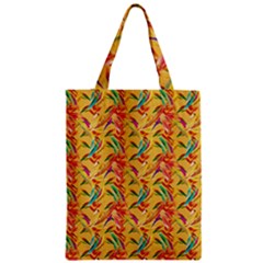 Abstract Hummingbird Pattern Zipper Classic Tote Bags by LovelyDesigns4U