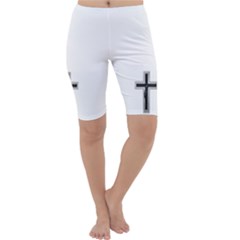 Christian Cross Cropped Leggings  by igorsin