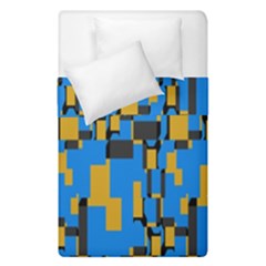 Blue Yellow Shapes  Duvet Cover (single Size)