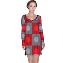 Circles In Squares Pattern Nightdress