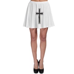 Red Christian Cross Skater Skirt