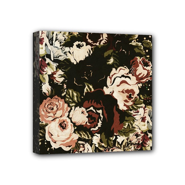 Dark Roses Mini Canvas 4  x 4 