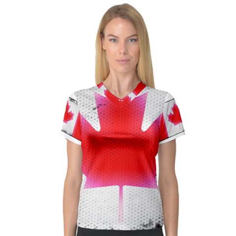 Women s V-neck Sport Mesh Tee by TheGreatNorth