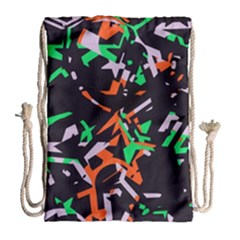 Broken Pieces Large Drawstring Bag