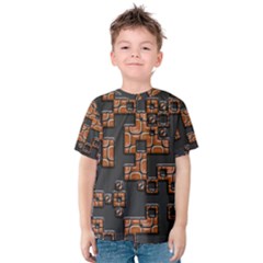 Brown Pieces Kid s Cotton Tee