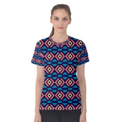 Rhombus  Pattern Women s Cotton Tee