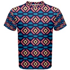 Rhombus  Pattern Men s Cotton Tee