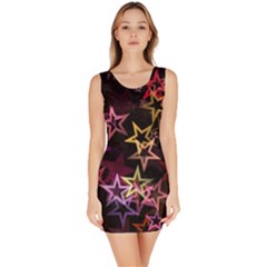 Sparkly Stars Pattern Bodycon Dresses