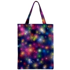 Sparkling Lights Pattern Zipper Classic Tote Bags