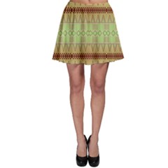 Aztec Pattern Skater Skirt