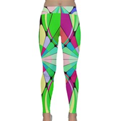 Distorted Flower Yoga Leggings