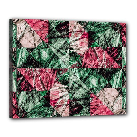 Luxury Grunge Digital Pattern Canvas 20  X 16 