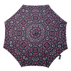 Luxury Grunge Digital Pattern Hook Handle Umbrellas (small)