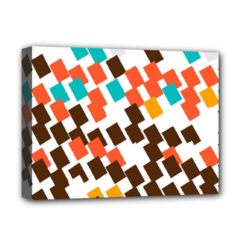 Rectangles On A White Background Deluxe Canvas 16  X 12  (stretched)  by LalyLauraFLM