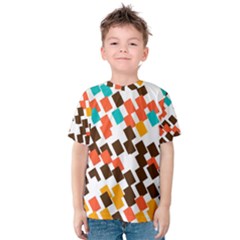 Rectangles On A White Background Kid s Cotton Tee