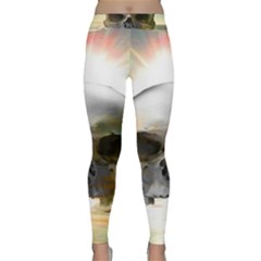 Skull Sunset Yoga Leggings by icarusismartdesigns