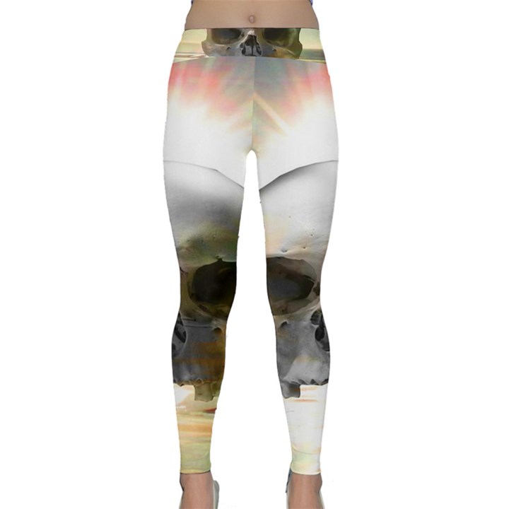 Skull Sunset Yoga Leggings