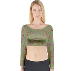 Angles Long Sleeve Crop Top