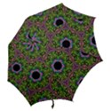 Repeated Geometric Circle Kaleidoscope Hook Handle Umbrellas (Large) View2