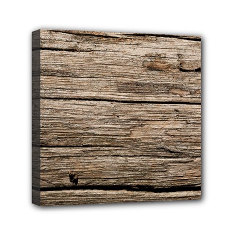 Weathered Wood Mini Canvas 6  X 6  by trendistuff